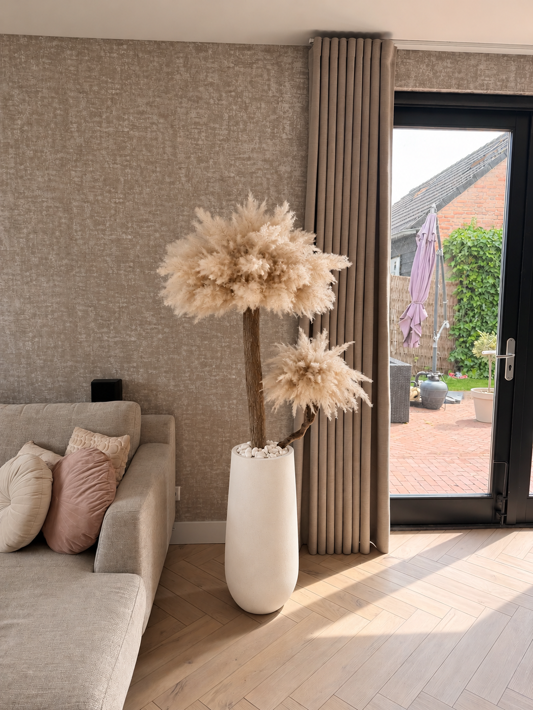 Pampas monarch (witten pot) direct leverbaar